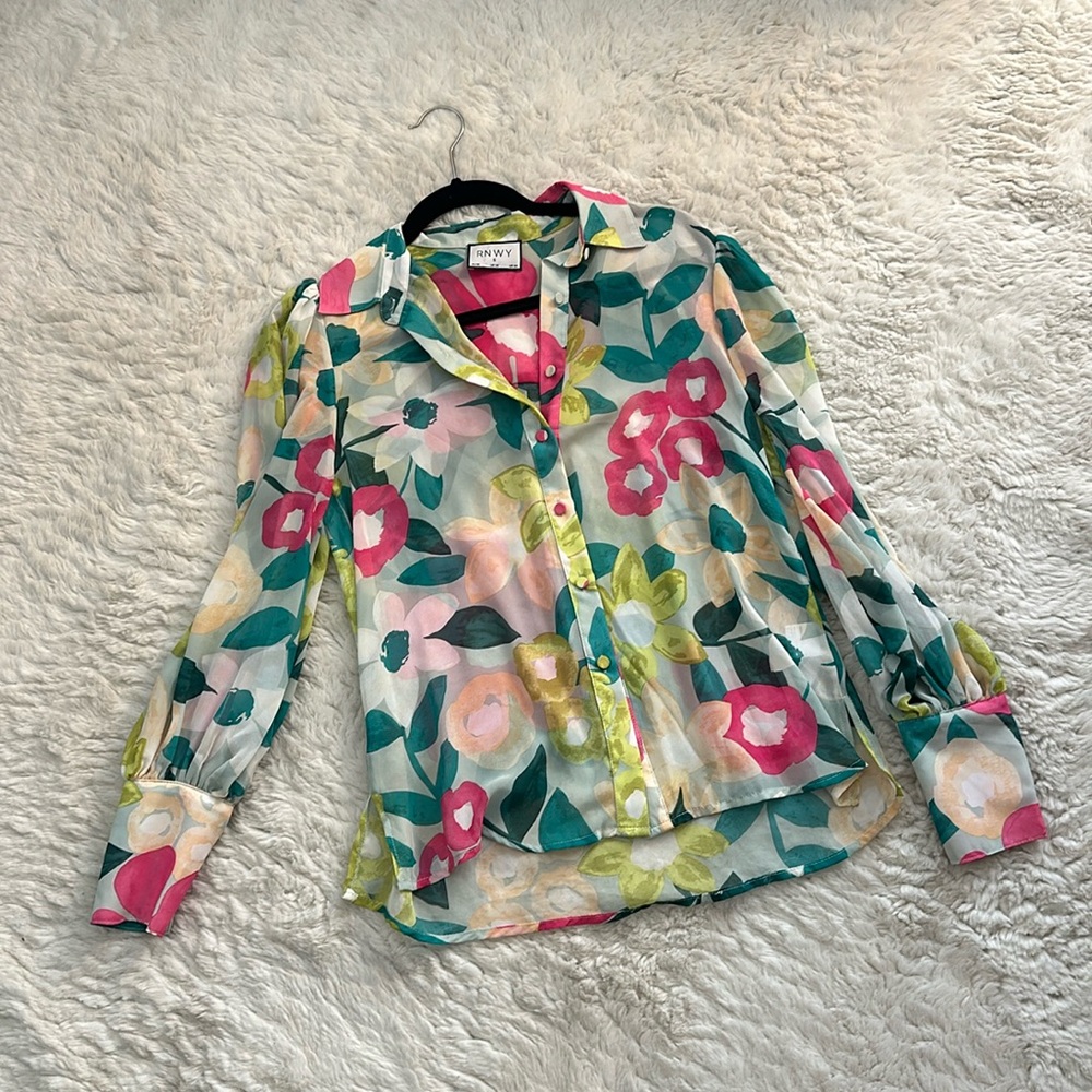 Spring Sheer Top Woman’s Small